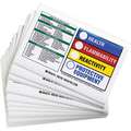 HMIG Label, Paper, English, Health, Flammability, Reactivity, Protective Equipment