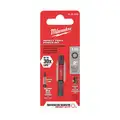 Milwaukee Power Bit: T40 Fastening Tool Tip Size, 2 in Overall Bit Lg, 1/4 in Hex Shank Size