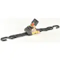 Tie Down Strap, 6 ft.L x 2"W, 1333 lb. Load Limit, Adjustment: Retractable Ratchet