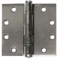 4-1/2" x 1-3/4" Butt Hinge with Satin Chrome Finish, Full Mortise Mounting, Square Corners