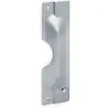 Satin Stainless Steel Door Latch Guard, Out Opening Doors, Length 11", Width 3-3/32"