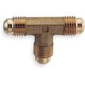 Union Tee: For 3/4 in x 3/4 in x 3/4 in Tube OD, Flared x Flared x Flared, 3 9/32 in Overall Lg