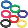 Lucky Line Products Key Identifier: Medium, Vinyl, Assorted, Standard Keys, 1 in Ring Dia. , 20 PK