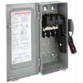 Square D Safety Switch, 1 NEMA Enclosure Type, 30 Amps AC, 15 HP @ 600VAC HP