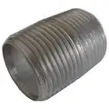 1" x Close Thread 304 Stainless Steel Close Pipe Nipple, Pipe Schedule 80, Threaded on Both Ends