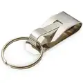 Lucky Line Products Belt Key Holder: Clip-On Belt Hook, Spring Stainless Steel, Silver