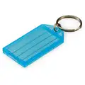 Lucky Line Products 2-1/4" x 1-1/8" Open/Close Flap Key Tag, Assorted (Clear, Blue, Green, Orange, Purple, Red, and Yell