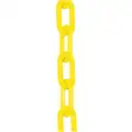 Mr. Chain Plastic Chain: Outdoor or Indoor, 2 in Size, 300 ft Lg, Yellow, Polyethylene