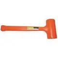 AMS Steel Dead Blow Hammer, 36 oz. Head Weight, Rubber Coated over Steel Handle Material
