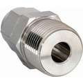 Male Connector: 316 Stainless Steel, Compression x MNPT, For 3/4 in Tube OD, 1/2 in Pipe Size