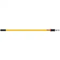 Rubbermaid Extension Handle, Quick Change Mop Connection Type, Yellow, Aluminum, 48" to 96" Handle Length