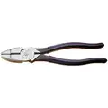 Klein Tools Linemans Pliers, Jaw Length: 1-7/16", Jaw Width: 1-3/16", Jaw Thickness: 5/8", Dipped Handle