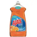 Ajax Dishwashing Soap, Hand Wash, 52 oz. Bottle, Orange Liquid, Ready To Use, 6 PK