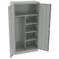 Tennsco Commercial Storage Cabinet, Light Gray, 72" H X 36" W X 18" D, Assembled