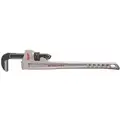 Milwaukee Straight Pipe Wrench, Aluminum, Black Oxide, Jaw Capacity 3", Serrated, Overall Length 24"