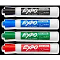 Expo Bullet-Tip Dry Erase Marker Set, Black, Blue, Green, Red, 4 PK