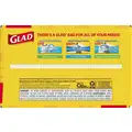 Glad Trash Bags: 13 gal Capacity, 24 in Wd, 25 in Ht, 0.82 mil Thick, White, Coreless Roll, 100 PK