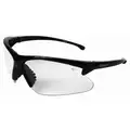 Up/Low Bifocal Safety Reading Glasses +1.5 Diopter, Black Frame, Clear Lens, Polycarbonate