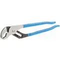 Channellock V-Jaw Tongue and Groove Tongue and Groove Pliers, Dipped Handle, Max. Jaw Opening: 2-1/4