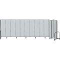 Screenflex 13 Panel Fully Assembled Portable Room Divider; 6 ft. 8" H x 24 ft. 1" W, Gray