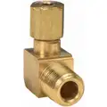 Male Elbow, Compression Fitting, Brass, 1/4" x 1/4"