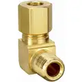 Male Elbow, Compression Fitting, Brass, 1/4" x 1/8"