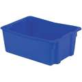 Lewisbins Stack and Nest Container, Blue, 10-1/2"H x 26-1/8"L x 18-3/4"W, 1EA