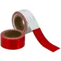 3M Diamond Grade Conspicuity Tape, Red / White, 3" x 150 ft.