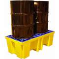 Brady Spc Absorbents Brady 21 gal. High Density Polyethylene Drum Spill Containment Pallet for 2 Drums