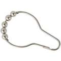 Chrome Plated Brass Shower Curtain Hooks with Roller Balls