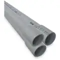 Schedule 40 PVC Conduit with Bell End, Trade Size: 2", Nominal Length: 10 ft.