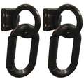 Mr. Chain Carabiner Magnet Ring: Outdoor or Indoor, 3 in Size, Black, Polyethylene, 6 PK