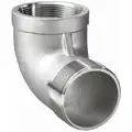 304 Stainless Steel Street Elbow, MNPT x FNPT, 1/8" Pipe Size - Pipe Fitting