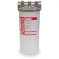 Filter Housing: Cast Aluminum, 1 in, NPT, 40 gpm, 50 psi, 12 3/4 in Overall Ht