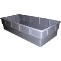 Nesting Container, Gray, 9"H x 38-1/2"L x 18"W, 1EA