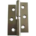 2" x 3" Stainless Steel Lift-Off Hinge With Holes and 176.0 lb. Load Capacity