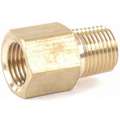 Adapter: Brass, 1/8 in x 1/8 in Fitting Pipe Size, Female NPTF x Male NPTF, Class 150