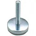 Leveling Mount, Fixed Stud, 250 lb. Load Capacity, 2-1/4" Height, Clear Zinc
