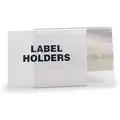 Hol-Dex Magnetic Holder: Slide In Label Holder, 1 in W, 6 in L, PVC, 25 PK