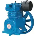 Air Compressor Pump: Splash Lubricated, 1 Stage, 2 hp, 6.7 cfm @ 150 psi, Flywheel Included