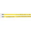 Keson Diameter Tape Measure: 6 ft Blade Lg, 1/4 in Blade Wd, in /ft/dia, Closed, Steel
