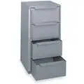 Gray Truck or Van Storage Cabinet, Steel, 12-5/8" Width, 12-1/8" Depth, Number of Drawers: 4
