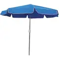 Umbrella: 8 1/2 ft, Blue, 1 1/2 in Pole Dia, 92 in Ht