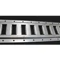 Horizontal E-Track: Steel, Bolt-On Mounting, 60 in Lg, 5 in Wd, 29/64 in Dp