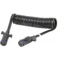 Phillips 12 ft. Dual Pole Liftgate Cord, Coiled, 2 AWG, M2 Plugs, Black