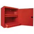 Red Steel Aerosol Can Cabinet, Fits 48 Cans