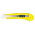 Stanley Heavy Duty Snap-Off Utility Knife with 8 Segments; 7" x 1-1/2", Yellow