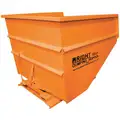 Orange Self-Dumping Hopper, 81.0 cu. ft., 5000 lb. Load Cap., 55" H X 70-1/2" L X 57-3/4" W