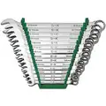 Sk Professional Tools Combination Wrench Set, Metric, Number of Pieces: 15, Number of Points: 12