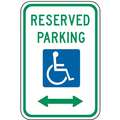 Lyle High Intensity Prismatic Aluminum Reserved Parking Parking Sign; 18" H x 12" W